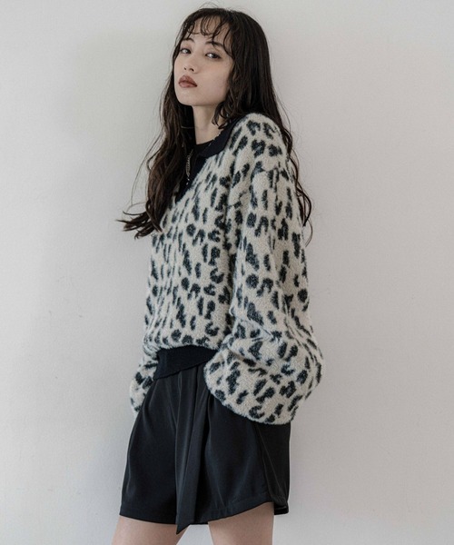 HARE（ハレ） ニット セーター シャギーポロニットプルオーバー(HARE