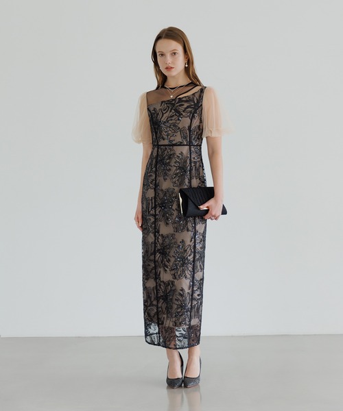 「Leja」 半袖ワンピース SMALL ブラック レディース_画像5