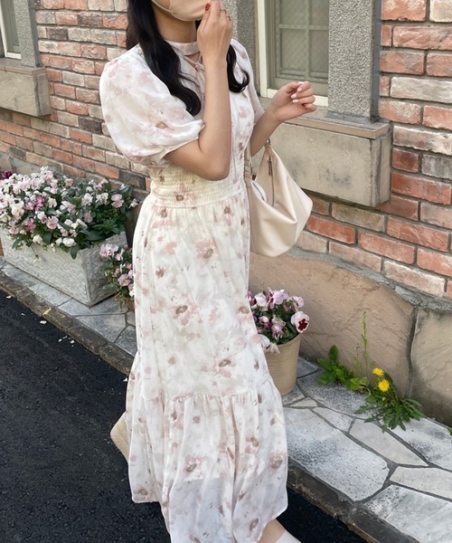 「one after another NICE CLAUP」 半袖ワンピース FREE ピンク系その他 レディース_画像2