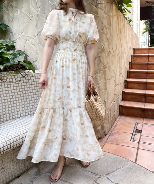 「one after another NICE CLAUP」 半袖ワンピース FREE ピンク系その他 レディース_画像7