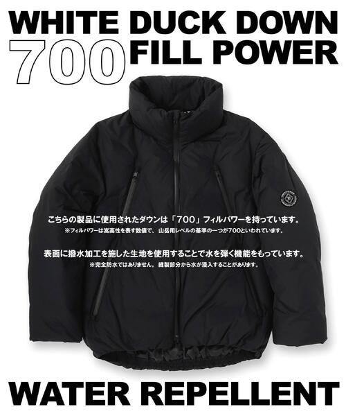 ダウンジャケット ダウン 「700フィルパワー/高品質ダウン」ファンクショナル ハイネックダウン メンズの画像