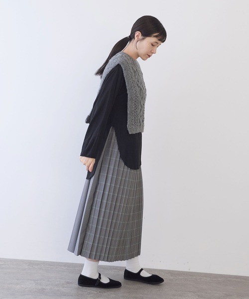 yuni ハンドニットベスト yuni ニット セーター ネパールハンドニット ベスト レディース