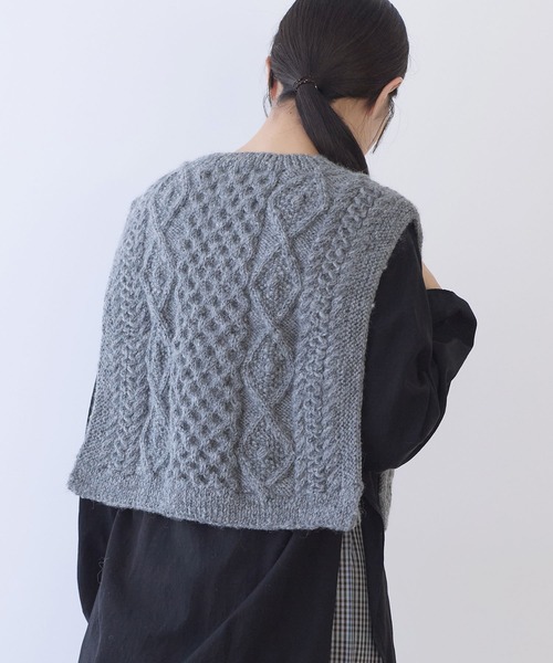 yuni ハンドニットベスト yuni ニット セーター ネパールハンドニット ベスト レディース