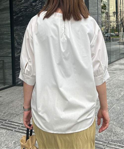 「Chez toi」 半袖ブラウス FREE サックスブルー レディース_画像7