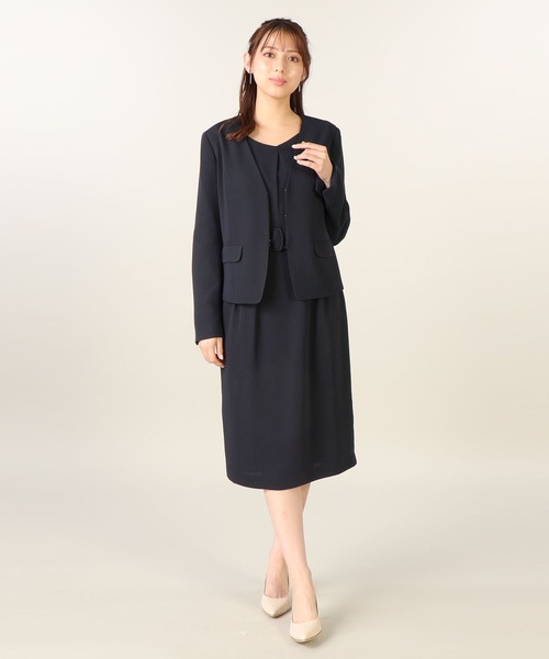 「LAISSE PASSE」 半袖ワンピース SMALL ベージュ レディース_画像4