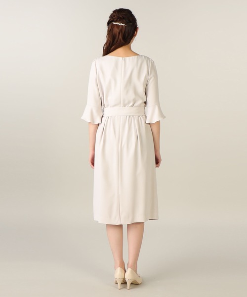 「LAISSE PASSE」 半袖ワンピース SMALL ベージュ レディース_画像9