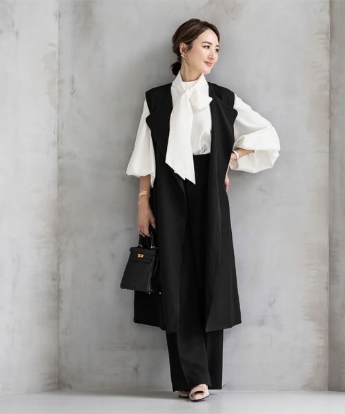 「ur's」 長袖ブラウス M ライトグレー レディース_画像8