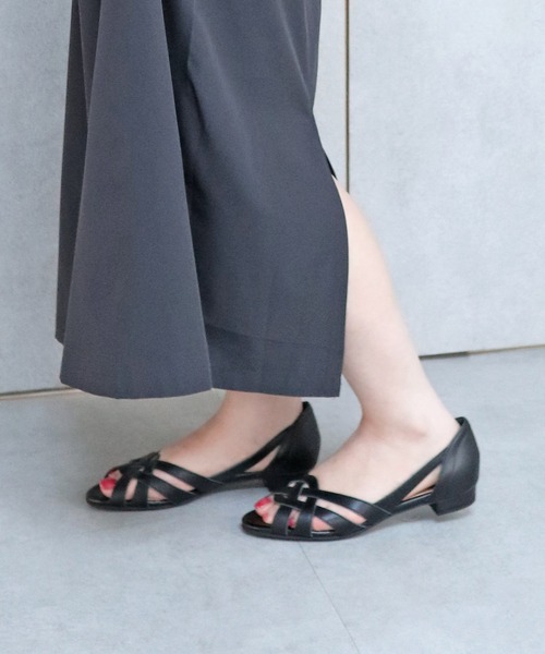 「MODE KAORI」 シューズ 23.5cm グレイッシュベージュ レディース_画像9