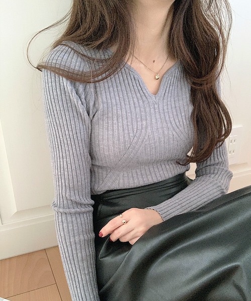 「LAUIR」 長袖ニット FREE ホワイト レディース_画像3