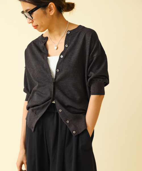 IENA（イエナ） ニットカーディガン - オレンジ レディース : ZOZOTOWN