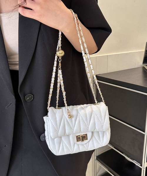 「shopnikoniko」 ショルダーバッグ フリー ホワイト レディース_画像7