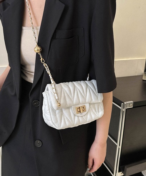 「shopnikoniko」 ショルダーバッグ フリー ホワイト レディース_画像9