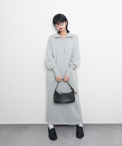 ワンピース ハーフジップスウェットワンピース : ZOZOTOWN Yahoo!店