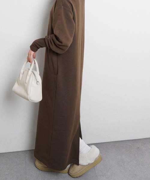 ワンピース ハーフジップスウェットワンピース : ZOZOTOWN Yahoo!店