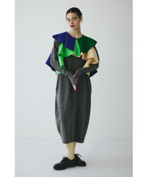 HeRIN.CYE ワンピース Ruffle knit dress ラッフルニットドレス