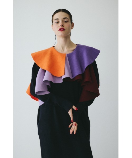 HeRIN.CYE ワンピース Ruffle knit dress ラッフルニットドレス
