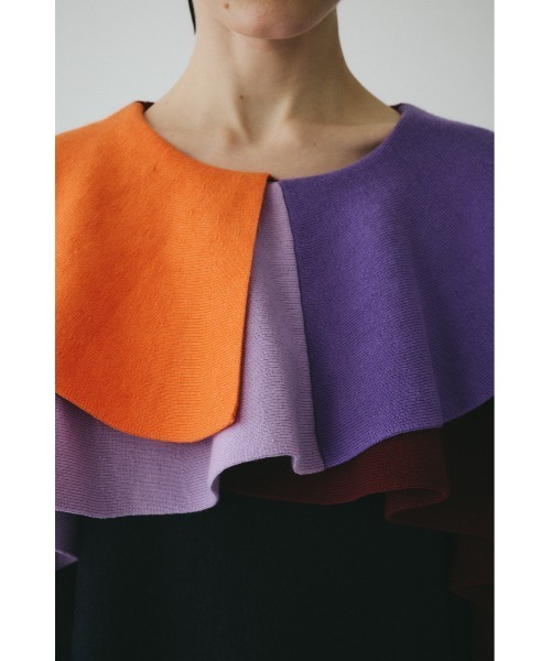 HeRIN.CYE ワンピース Ruffle knit dress ラッフルニットドレス