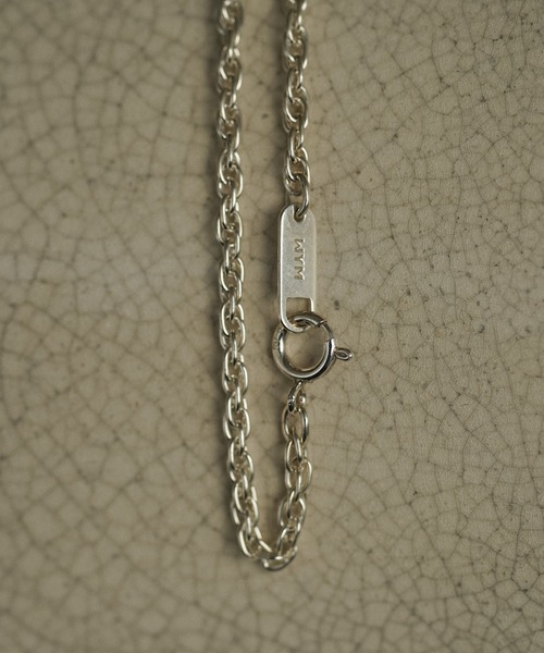 WYMシルバー SV925ネックレス WYM LIDNM ネックレス Silver 925 CROSS-LINK CHAIN NECKLACE メンズ