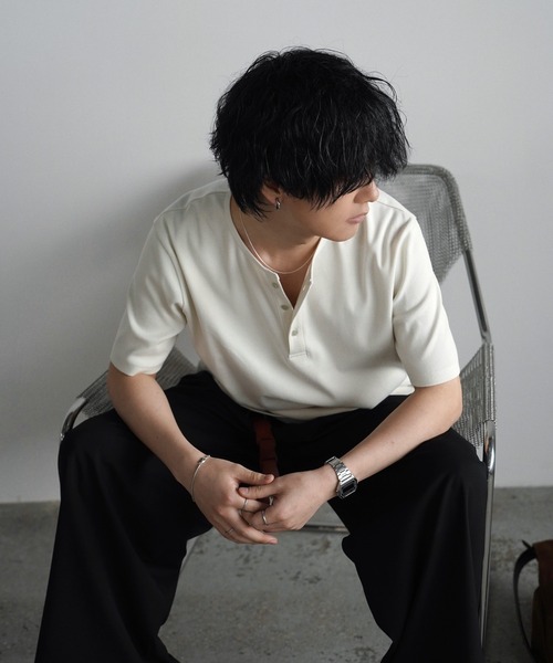 WYM LIDNM ネックレス Silver 925 CROSS-LINK CHAIN NECKLACE メンズ