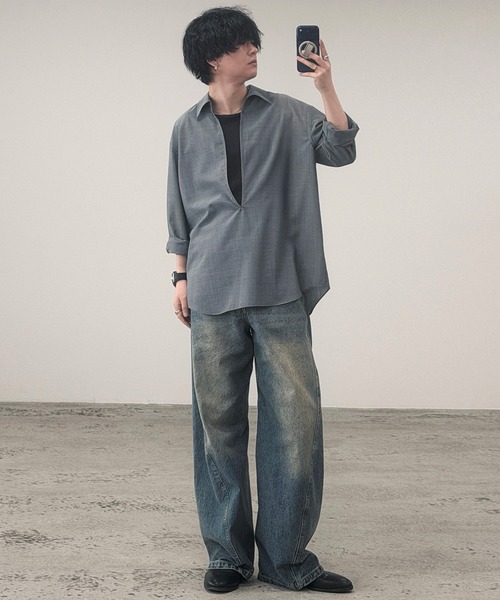 WYM LIDNM ネックレス Silver 925 CROSS-LINK CHAIN NECKLACE メンズ