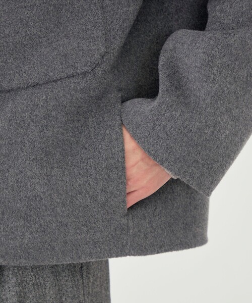 GALERIE VIE フード付きジャケット グレー 中古・古着通販】GALERIE VIE (ギャルリーヴィー) コート グレー