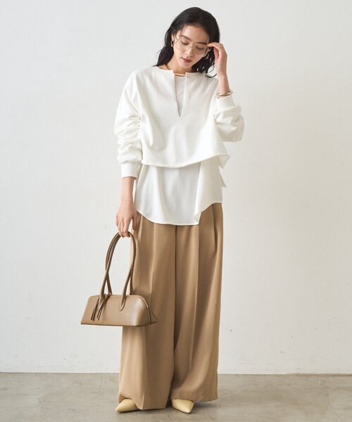 Loungedress（ラウンジドレス） パンツ 2タックワイドパンツ