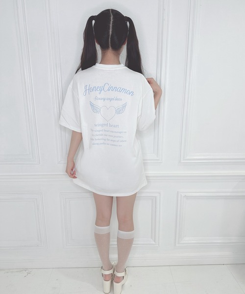 「Honey Cinnamon」 半袖Tシャツ FREE ピンク レディース_画像3