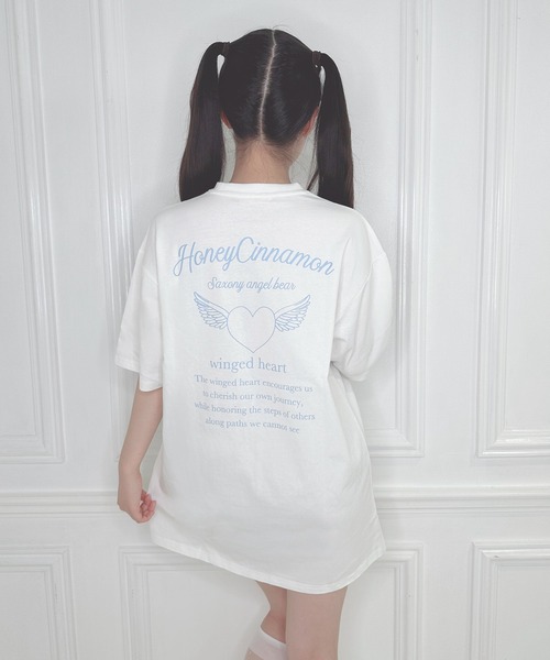 「Honey Cinnamon」 半袖Tシャツ FREE ピンク レディース_画像4