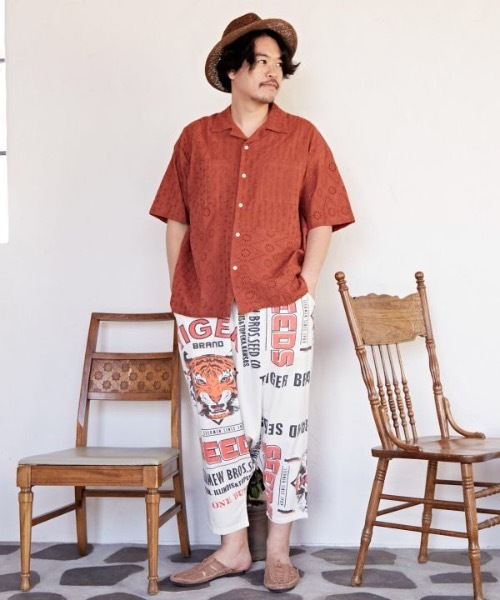 「チャイハネ」 サルエルパンツ FREE ベージュ メンズ_画像4