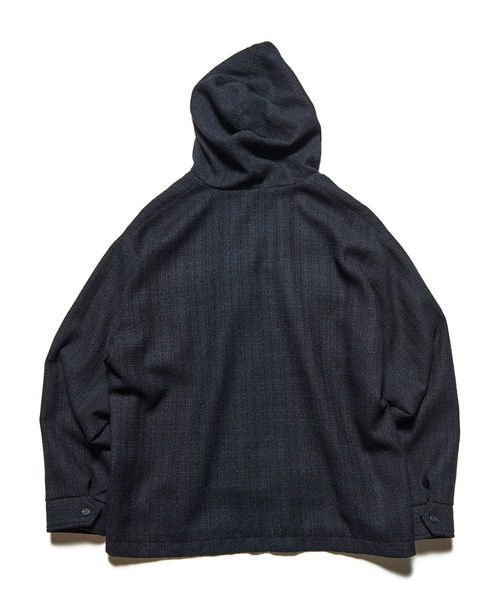 ブルゾン アウター FANCY TWEED HOODED SHIRT メンズ レディースの画像