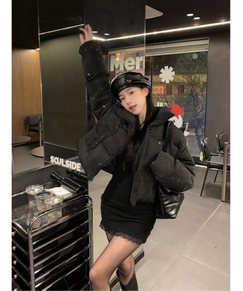 「almo」 「burlesque」ブルゾン MEDIUM ホワイト レディース_画像5