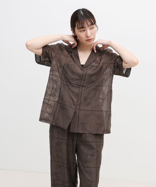 select MOCA（セレクトモカ） パンツ パッチワークエンブロイダリー