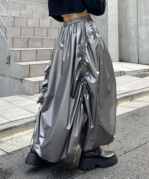 「PAGEBOY」 フレアスカート FREE シルバー レディース_画像5