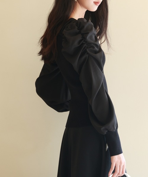 「SAISON DE PAPILLON」 長袖ニット M ラベンダー レディース_画像4