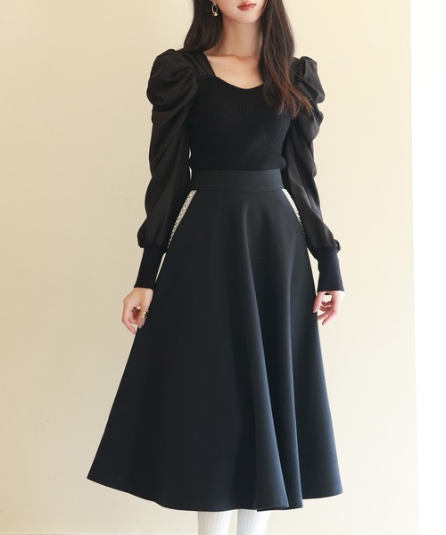 「SAISON DE PAPILLON」 長袖ニット M ラベンダー レディース_画像5