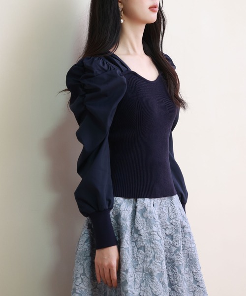 「SAISON DE PAPILLON」 長袖ニット M ラベンダー レディース_画像9