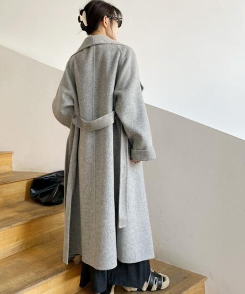 「BANICO」 チェスターコート FREE グレー レディース_画像9