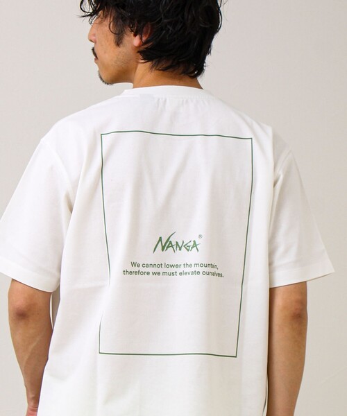 NANGA（ナンガ） tシャツ 「NANGA×GLOSTER」別注(1) Rect Backprint