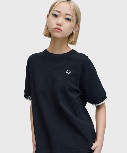 FRED PERRY（フレッドペリー） tシャツ Mesh Cuff Pique T-Shirt