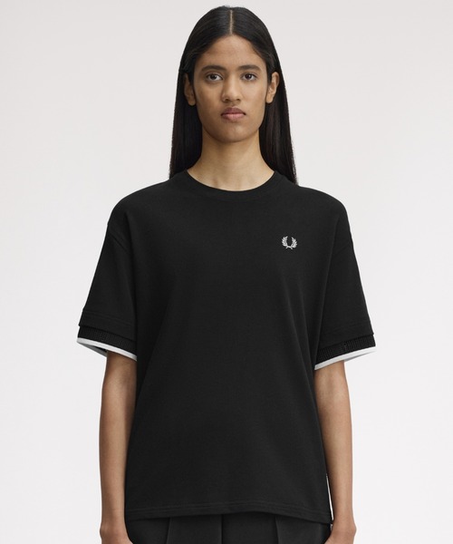 FRED PERRY（フレッドペリー） tシャツ Mesh Cuff Pique T-Shirt