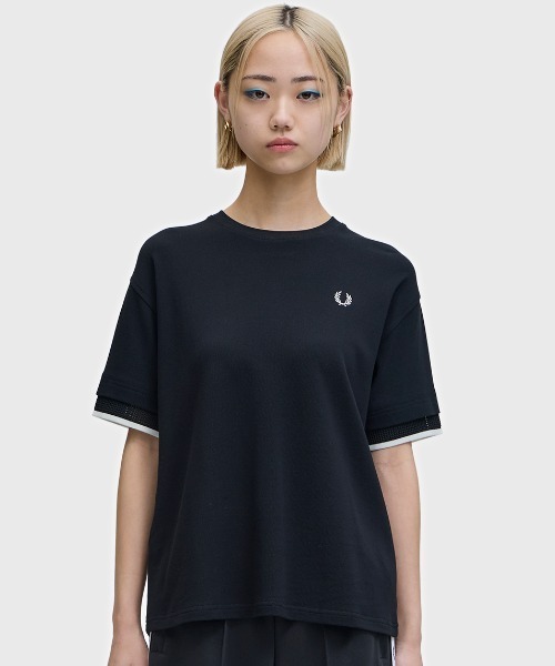 FRED PERRY（フレッドペリー） tシャツ Mesh Cuff Pique T-Shirt