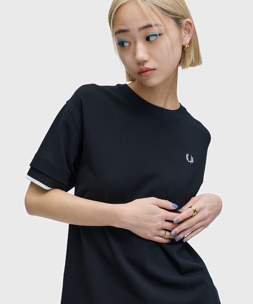 FRED PERRY（フレッドペリー） tシャツ Mesh Cuff Pique T-Shirt