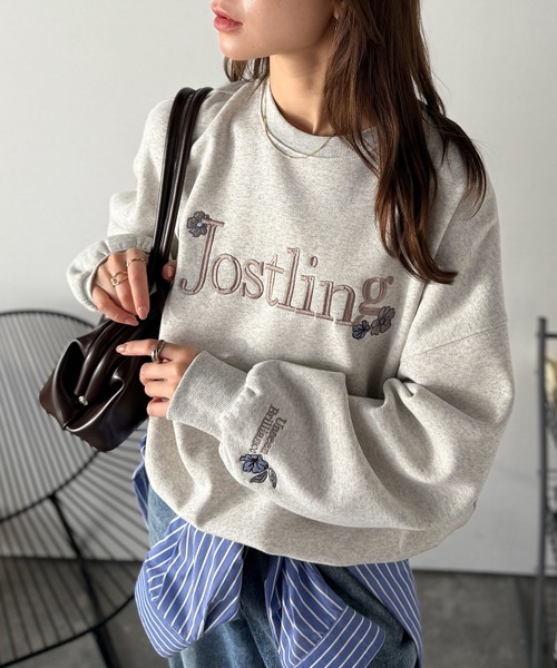 「classicalelf」 スウェットカットソー LARGE チャコール レディース_画像6