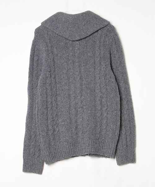 「FRANKLIN & MARSHALL」 ニットカーディガン M グレー メンズ_画像2