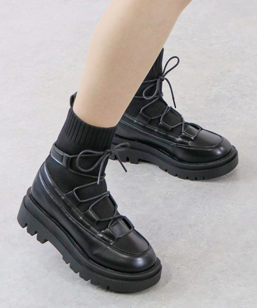 「LOVEHUNTER」 ショートブーツ L ブラック レディース_画像5