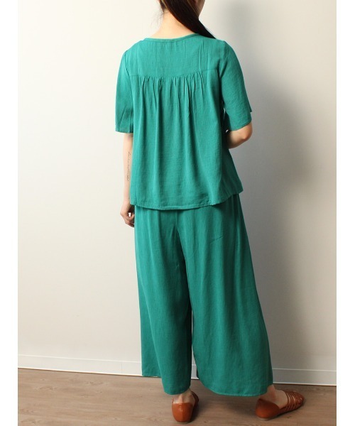 「MB mint breeze」 イージーパンツ M ネイビー レディース_画像7