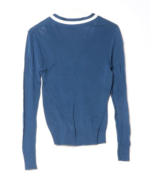 「Letroyes」 ニットカーディガン X-SMALL ブルー レディース_画像2