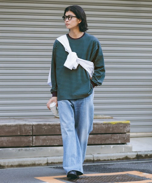 RAGEBLUE（レイジブルー） tシャツ Extra Cotton Border Tshirt/天竺