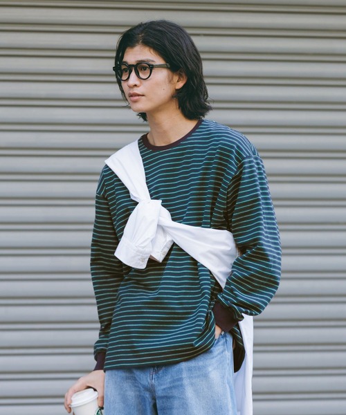 RAGEBLUE（レイジブルー） tシャツ Extra Cotton Border Tshirt/天竺