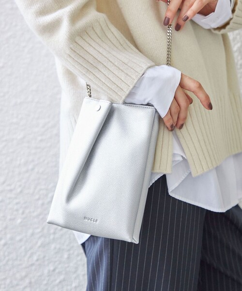 SHIPS（シップス） 「nucle」ショルダーバッグ ONE SIZE シルバー